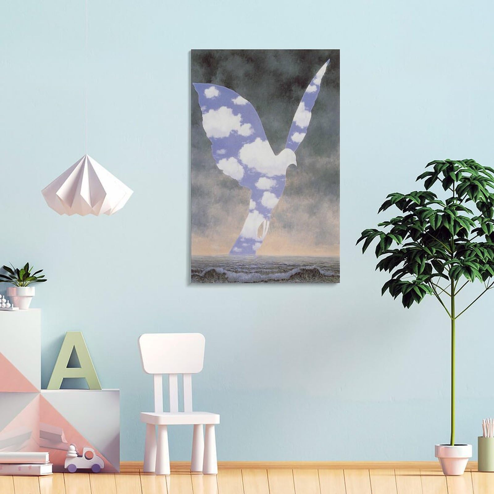 Amazon.co.jp: Rene Magritte ルネ・マグリットの有名な絵画「大