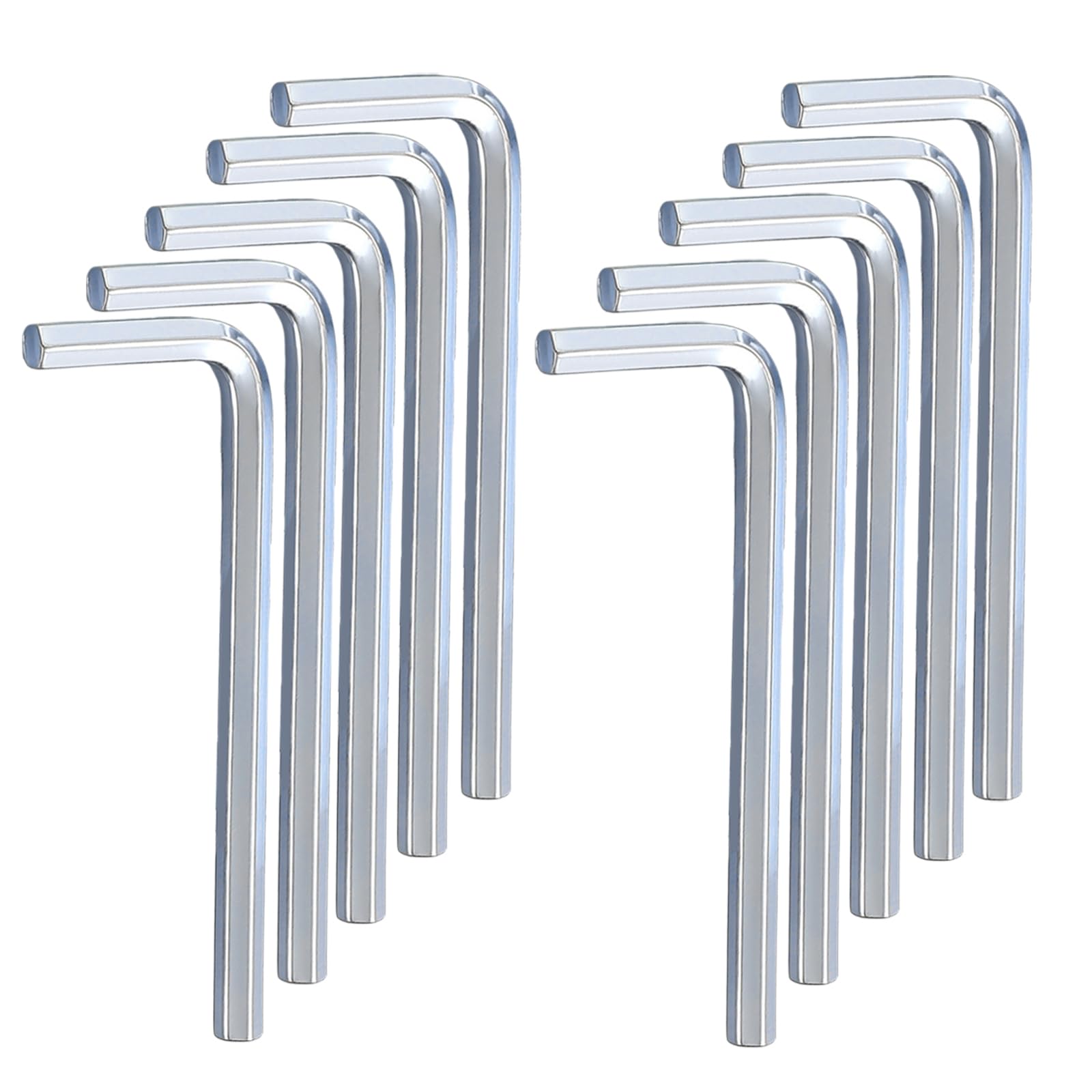 Kesiku 10pcs Metric 6mm Allen Keys, L-Shape Hex Key Set