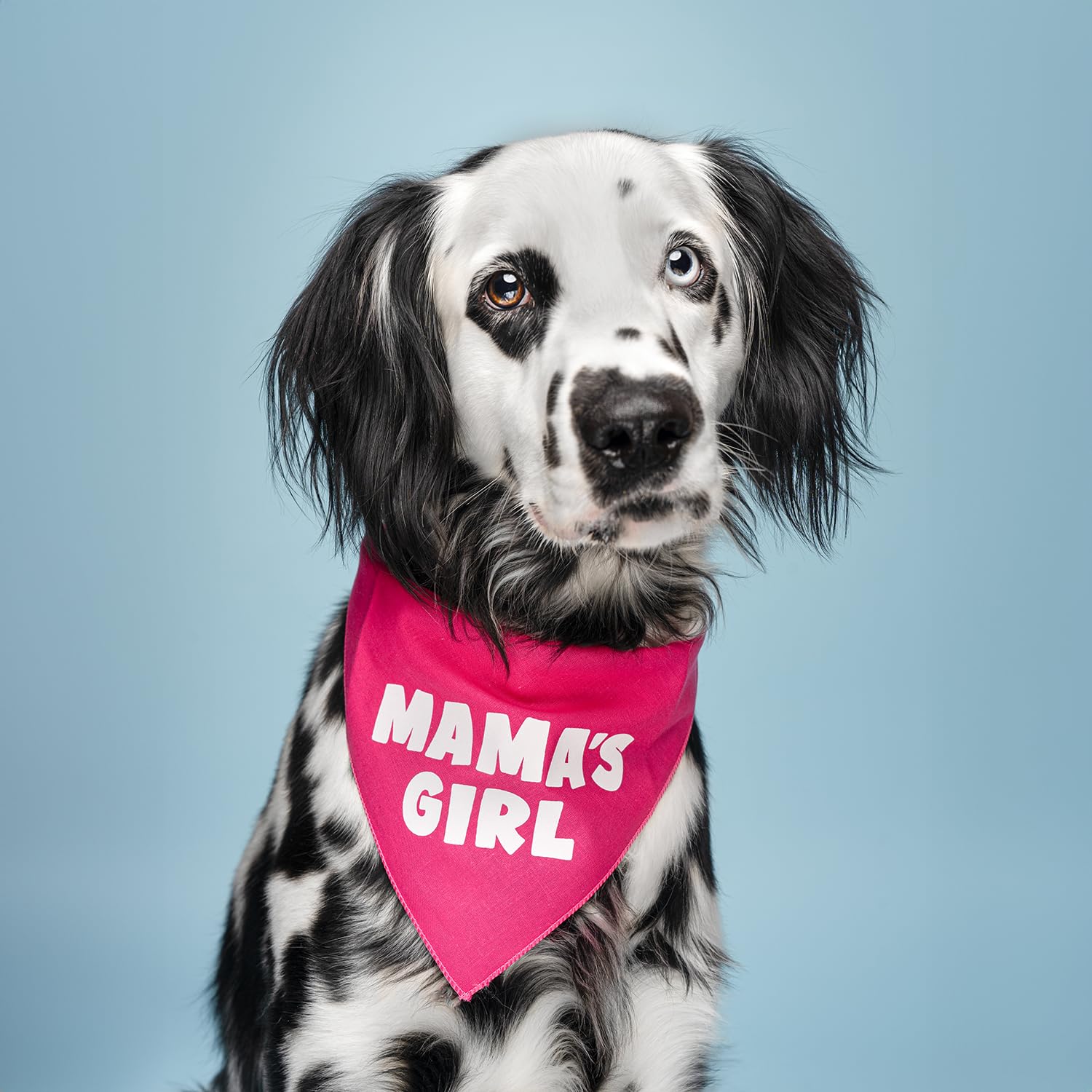Mama's Girl Dog Bandana | 100% Cotton for Mom | Valentine's Day | Prop Photoshoot | Orange, X-Small (949)