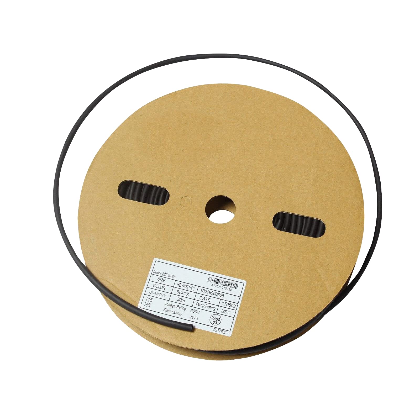 FSBNJKS 100 FT. 100 Feet Black 1/4