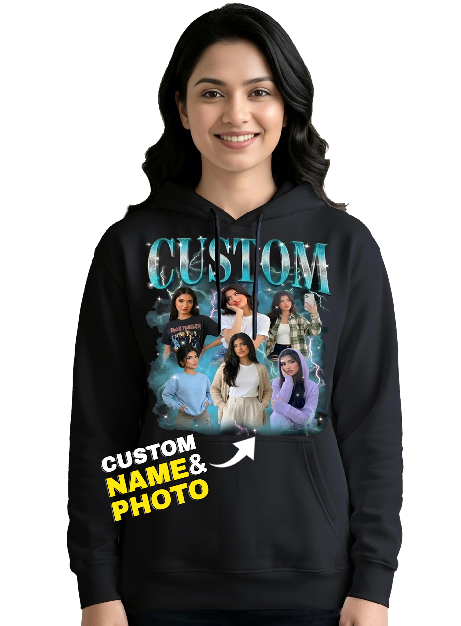 enciger Custom Photo Hoodie for Men & Women | Personalized Name Bootleg Rap Style Graphic Unisex Sweatshirt-picture-10