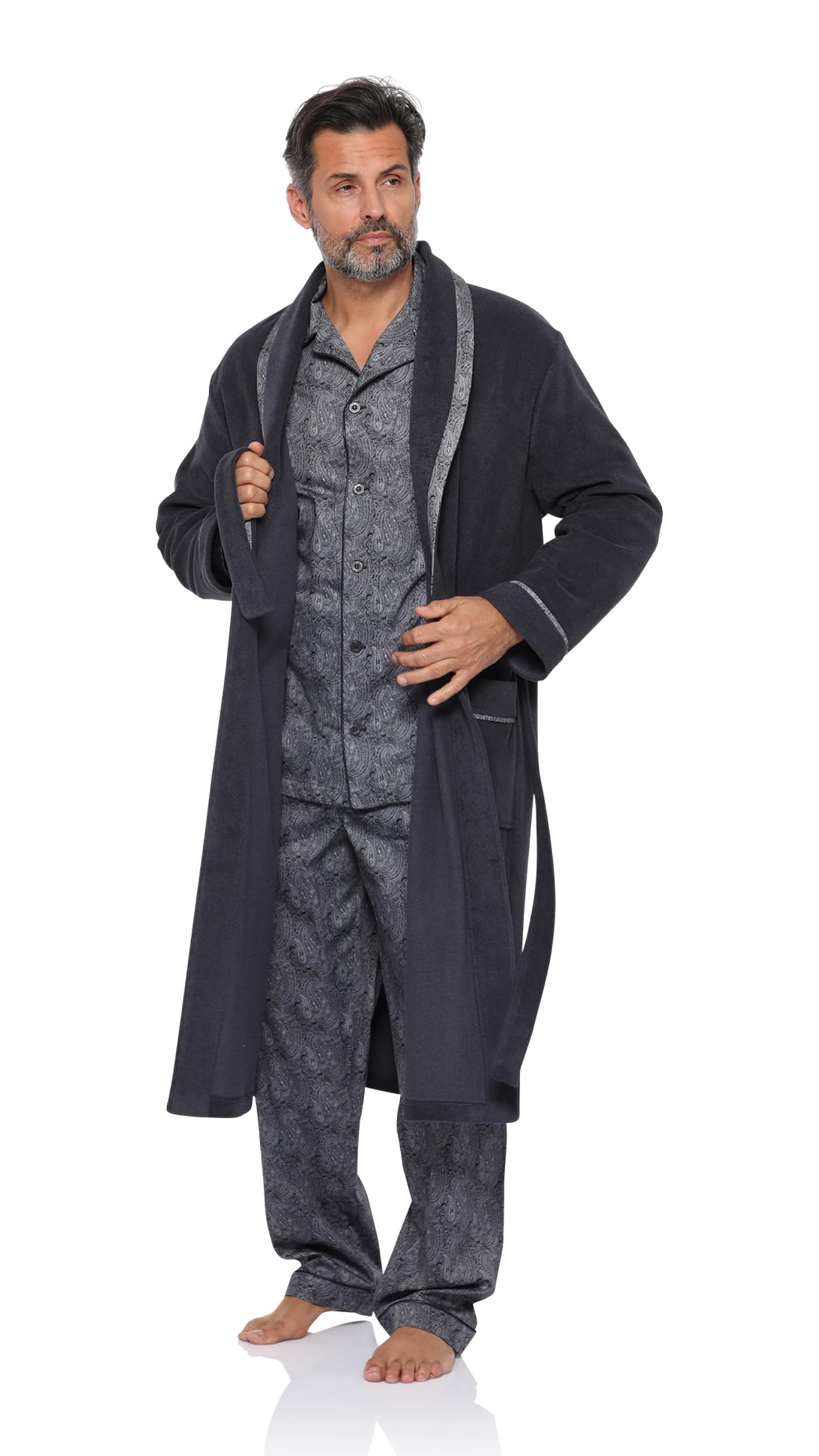 Revise Herren Bademantel – Morgenmantel - Elegant – Warm – RE-400