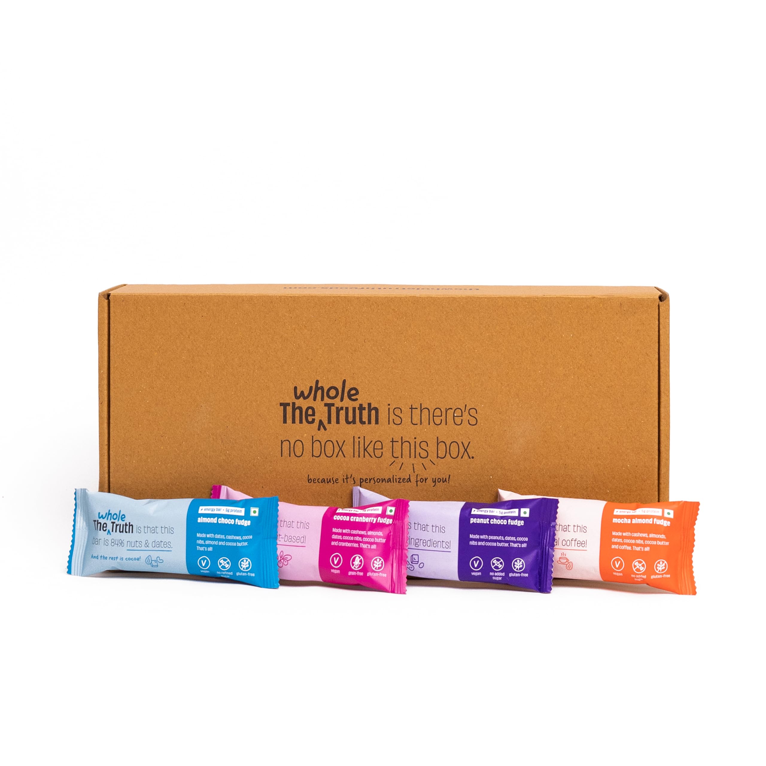 The Whole Truth - Energy Bars | SUPERSAVER Pack All-Flavours | Pack of 10 x 40g | Dairy Free & Sugarfree | No Artificial Sweeteners | Vegan | No Preservatives | All Natural | Healthy Snack (B09FM33G14) Amazon Price History, Amazon Price Tracker