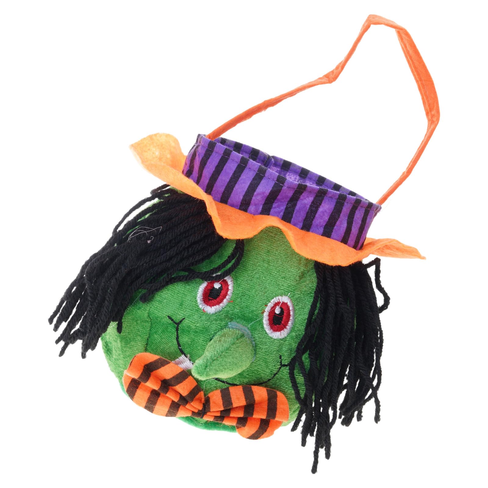 Woedpez Halloween Trick or Treats Candy Bag for Kids Witches Pumpkins Design Fabric Partys Decoration Halloween Trick or Treats Bags
