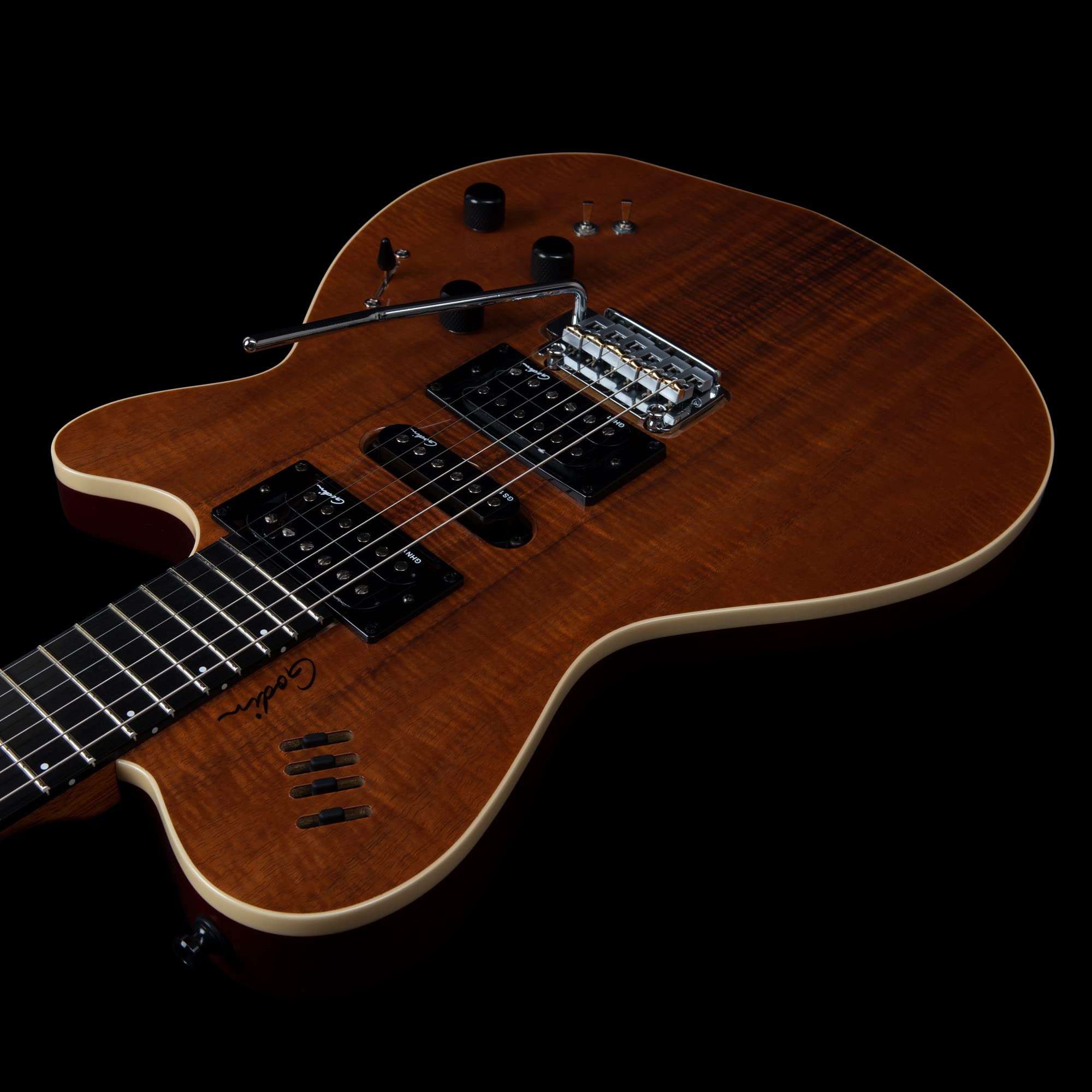 Amazon.com: Godin xtSA Koa Extreme HG Electric Guitar - Natural