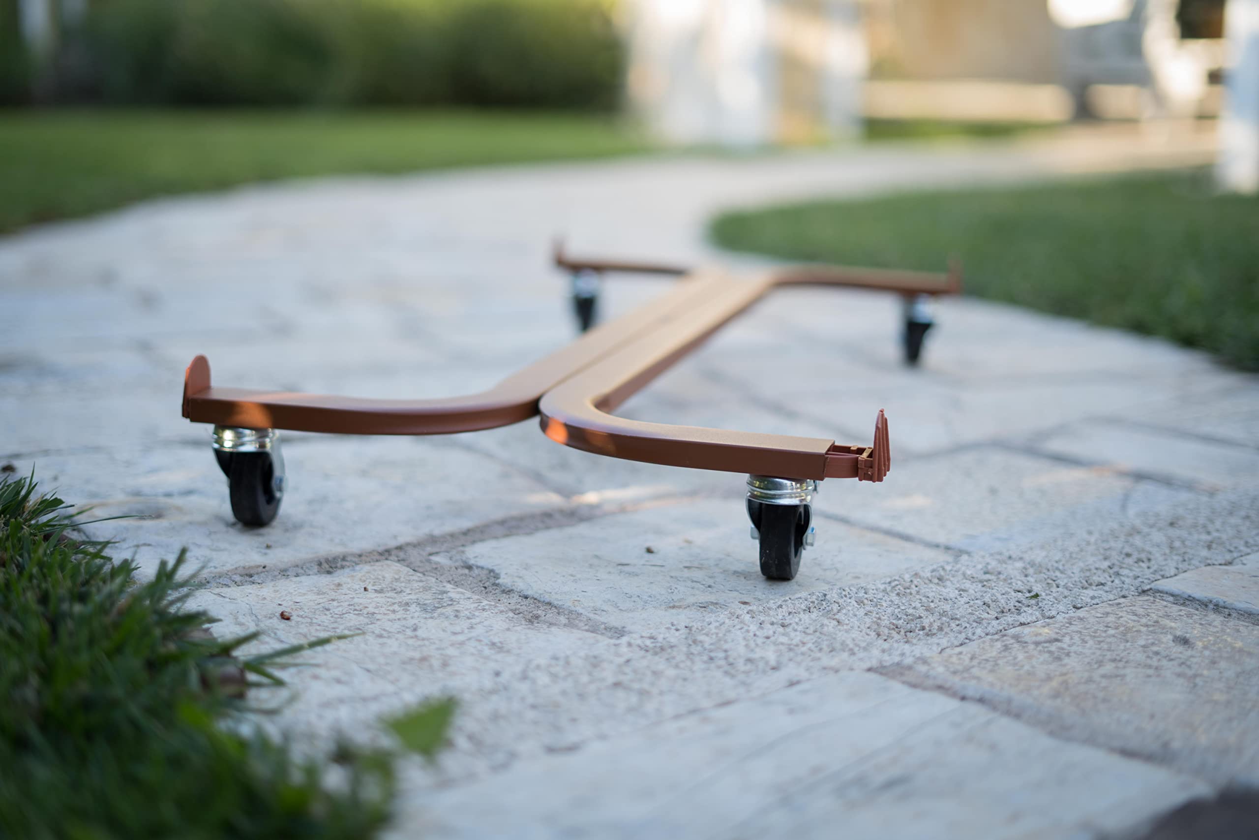 Tecnokit: Carro portaplantas, Varios tamaños, con Ruedas industriales Ø 5 cm, Estructura de Acero, Apto para Interiores y Exteriores, jardinería. (Rectangular 100 cm, Cocina)