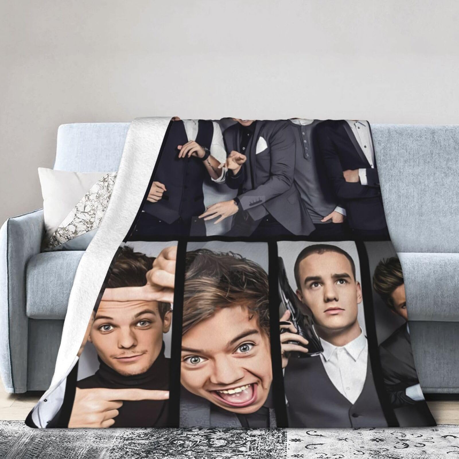 Amazon.com: One Music and Direction Blanket Ultra Soft Printed Plush  Blankets Warm Flannel Fleece Throw Blanket 60x50 : Home u0026 Kitchen
