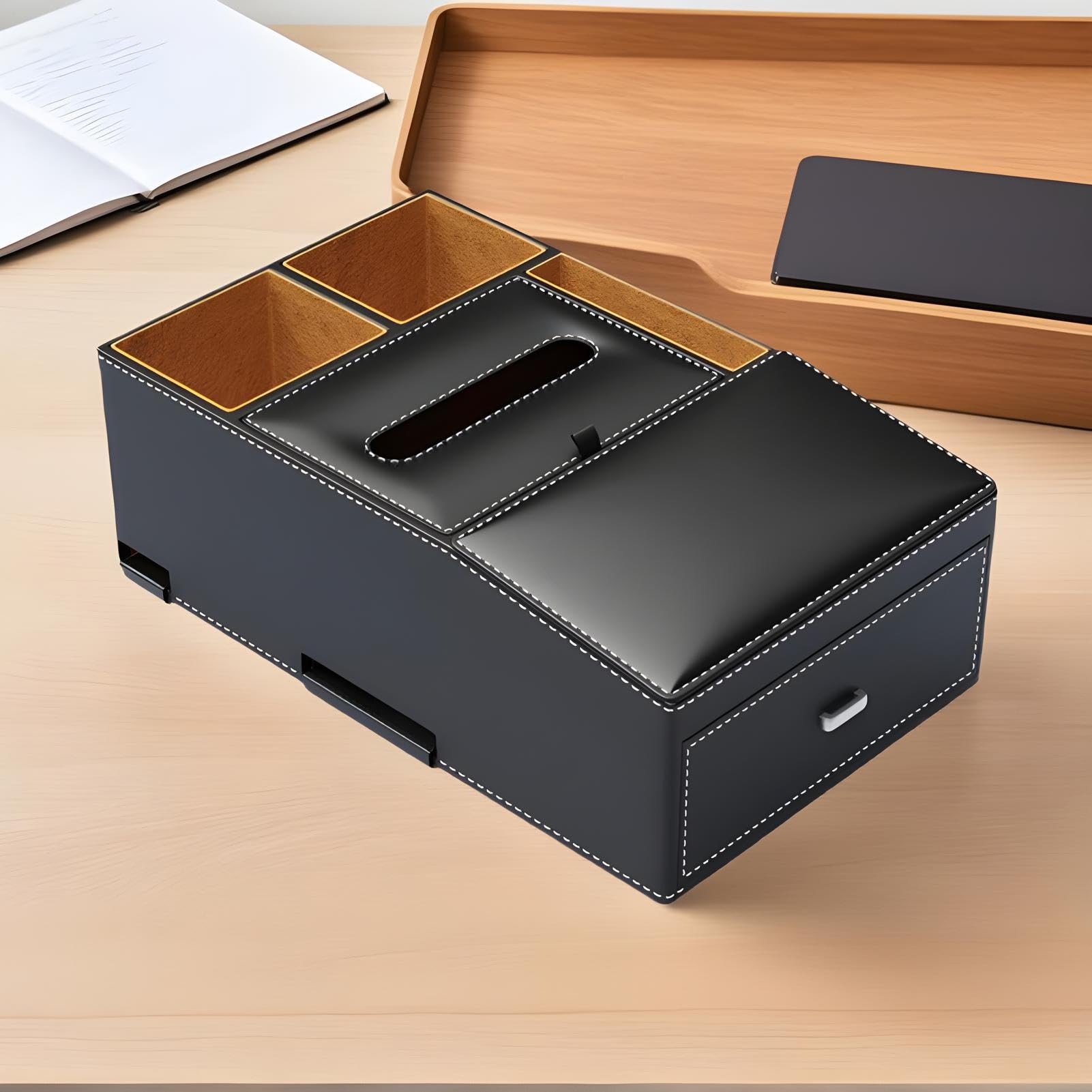 Organizador De Caja De Almacenamiento Para Apoyabrazos De Coche | Distribuidor Multifuncion,Organizador De Consola Central Auto Con Soporte De Vaso - Para Vehículo Teléfono Y Accesorios De