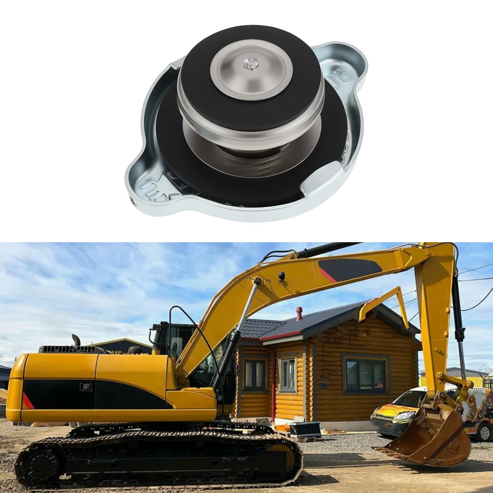 Tappo Radiatore Escavatore 0,9 Bar Compatibile Con Caterpillar Cat 312D 320D 329D 325D 324D 307D 323D