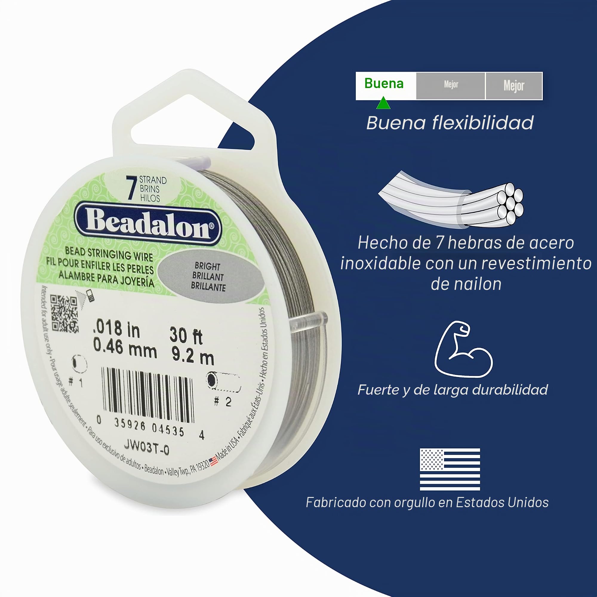 Beadalon JW03-G-0 - Producto para la fabricación de bisutería