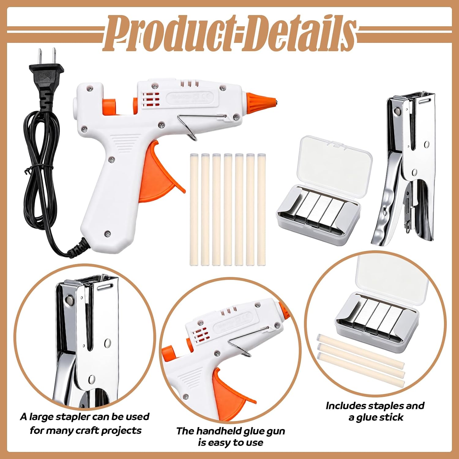 Sabary Homecoming Mum Supplies, Hot Glue Gun Stapler Kit