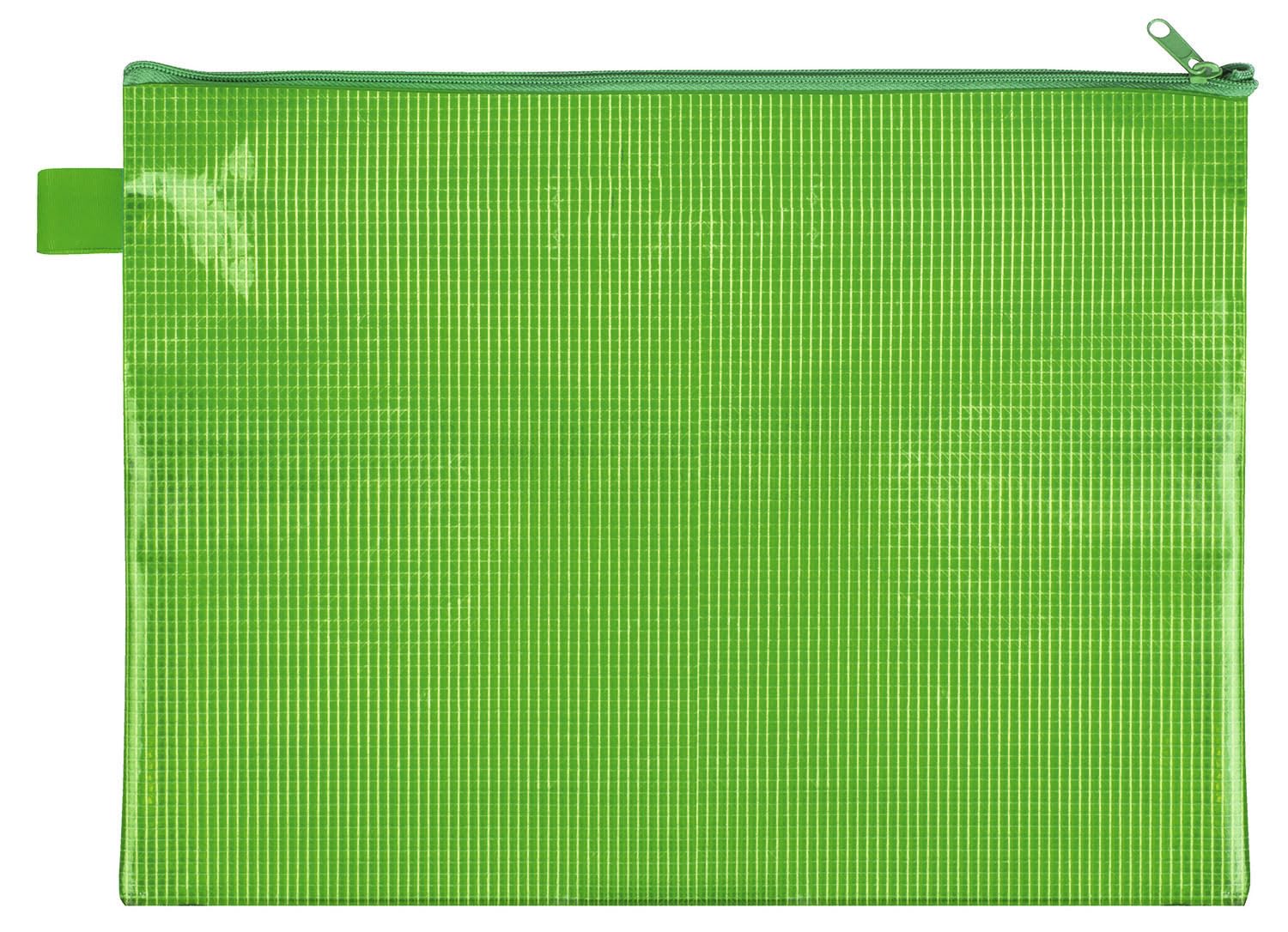 VELOFLEX 2704040 Zip Pocket DIN A4 Green Fabric Reinforced EVA Material 1 Document Pocket