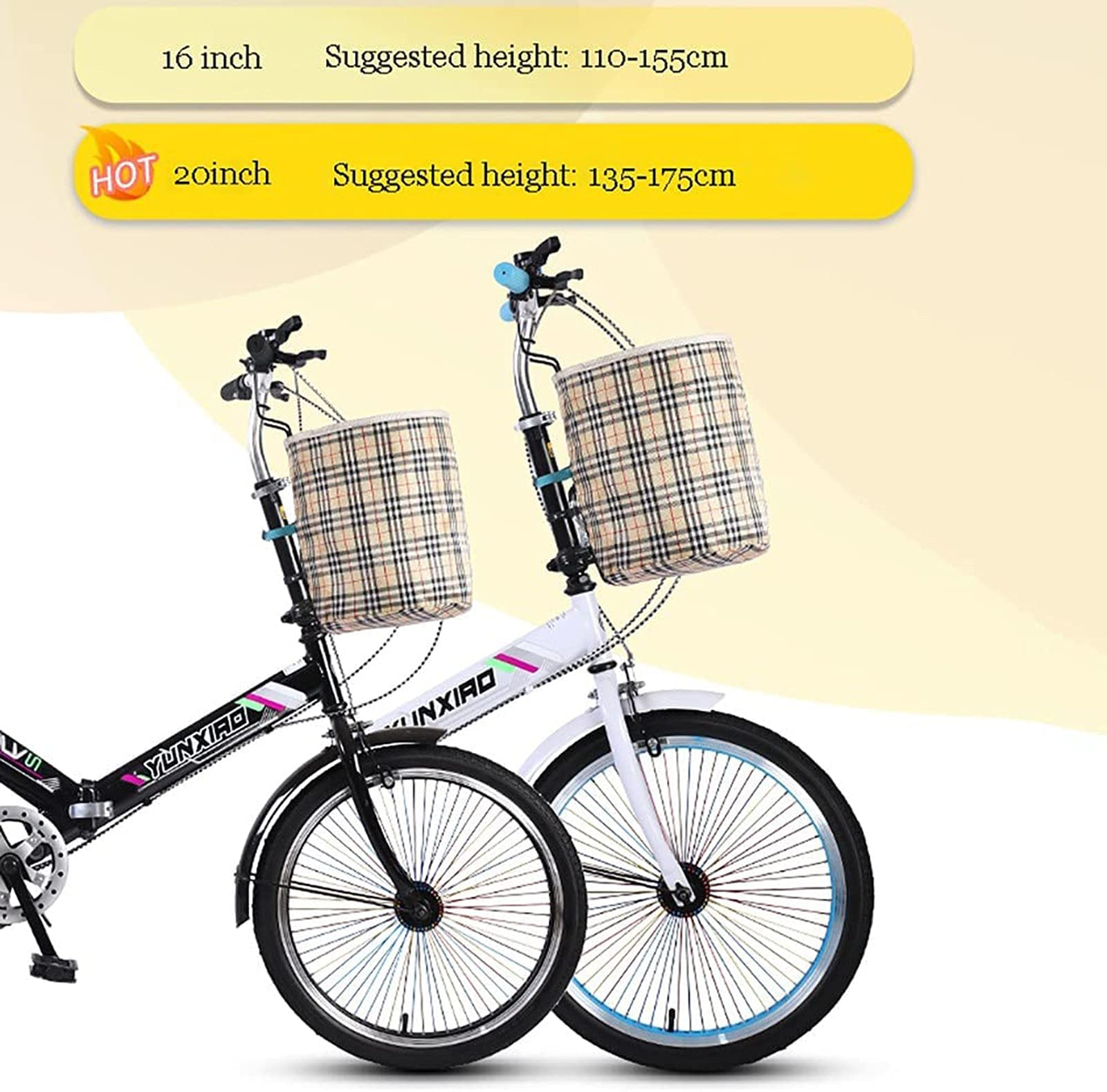 Faltrad Für Erwachsene 20-Zoll-Faltrad Mit Variabler Geschwindigkeit Faltbare Herren-Damen-Fahrräder, Geeignet Für Outdoor-Ausflüge E,20 in