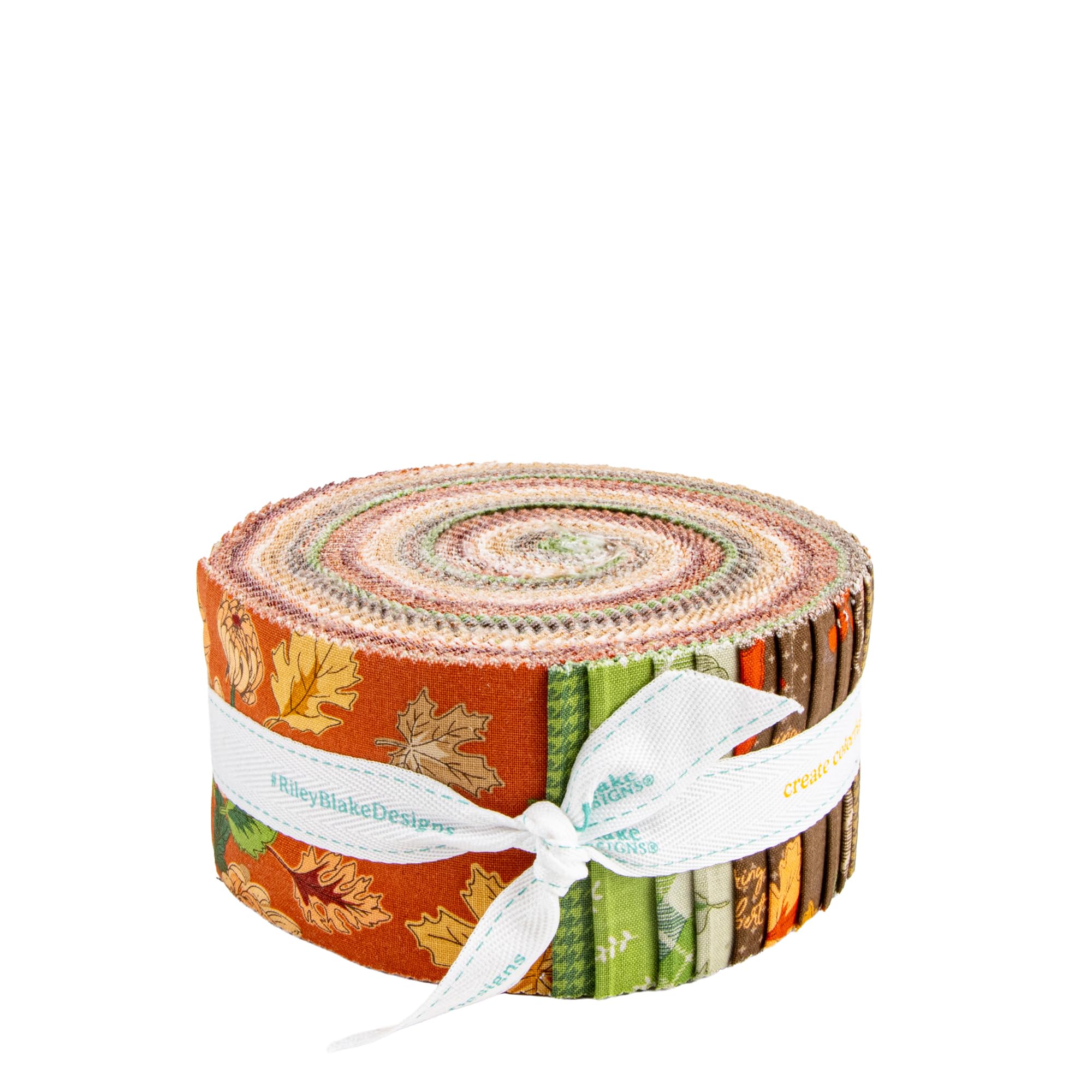 Beverly McCullough Cozy Autumn Rolie Polie 40 2.5-inch Strips Jelly Roll Riley Blake RP-17870-40