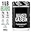 NAKED Casein - 1Lb Micellar Casein Protein - Bulk, Zero Carb, GMO-Free, Gluten Free, Soy Free, Preservative Free - Stimulate Muscle Growth - Enhance Recovery - 15 Servings