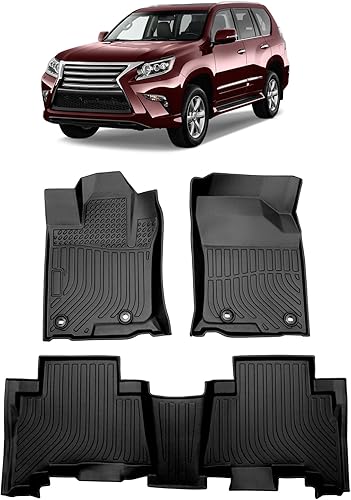 Alfombrillas de goma TPE para todo tipo de clima, compatibles con GX460 2014, 2016, 2017, 2018, 2019, 2020, 2021, 2022, GX460 2014-2023, 4Runner,