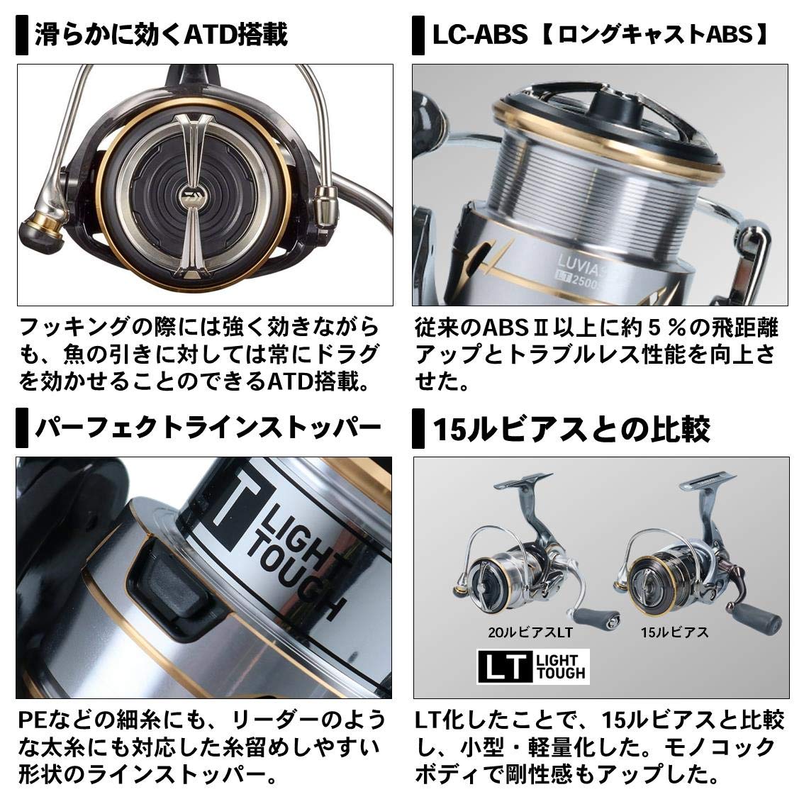 Amazon | ダイワ(DAIWA) 一般 スピニングリール 20 ルビアス FC 
