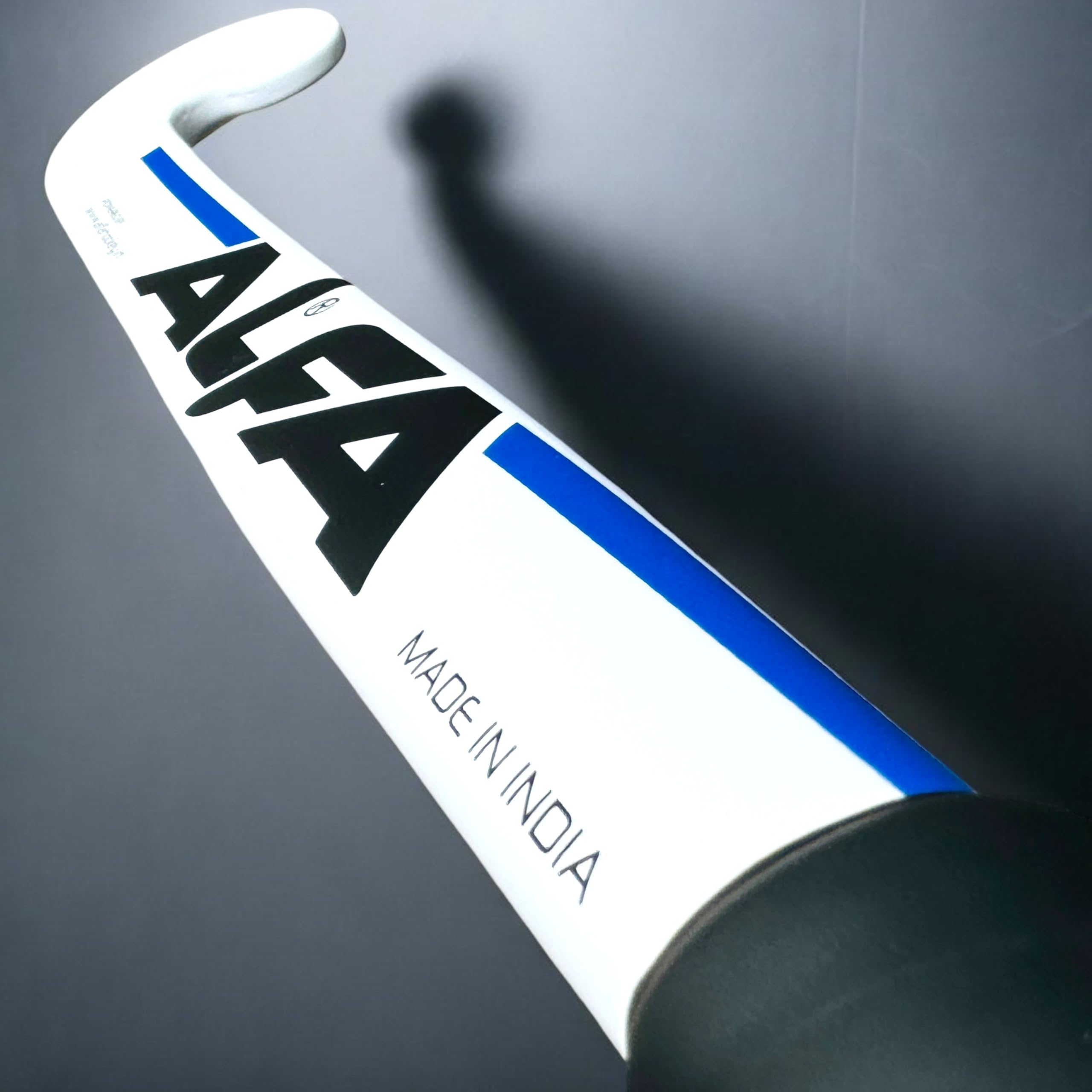 A L F A MANDEEP Singh Edition Composite Hockey Stick (Low Bow, White-Blue, 37 INCHES) 2