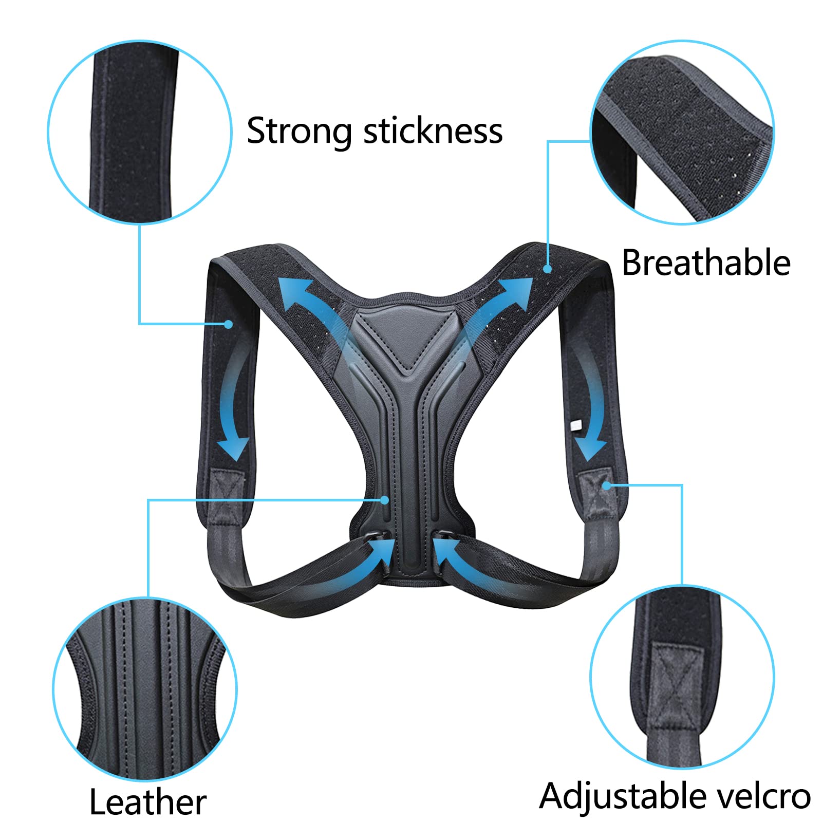 Rückenhalter Für Aufrechte Haltung - Verstellbarer Haltungskorrektor Gegen Buckel