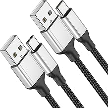 USB to USB C Charging Cable Short 60 cm, Pack of 2 3A Charging Cable USB C Fast Charging Cable, USB Cable Type C Data Cable Compatible with Huawei Samsung Galaxy S23 S22 S21 S20 Ultra Google Oneplus