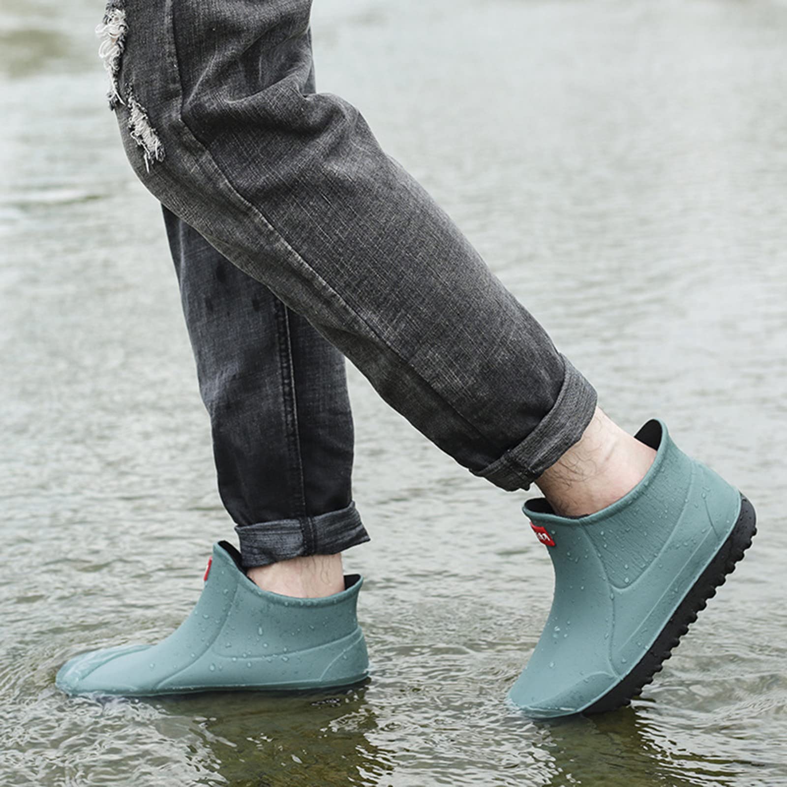 Generisch 2026 Stivali da pioggia per bambini per ragazzi ragazze scarpe da pioggia impermeabili leggeri stivali da pioggia per bambini con facile vestirsi