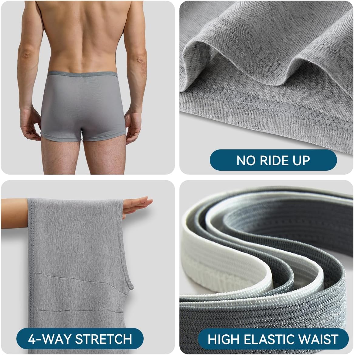 10 Pack Mens Disposable Underwear, Cotton Portable Boxers Briefs for Travel/Fitness/Emergency/Hospital Stays - Image 4