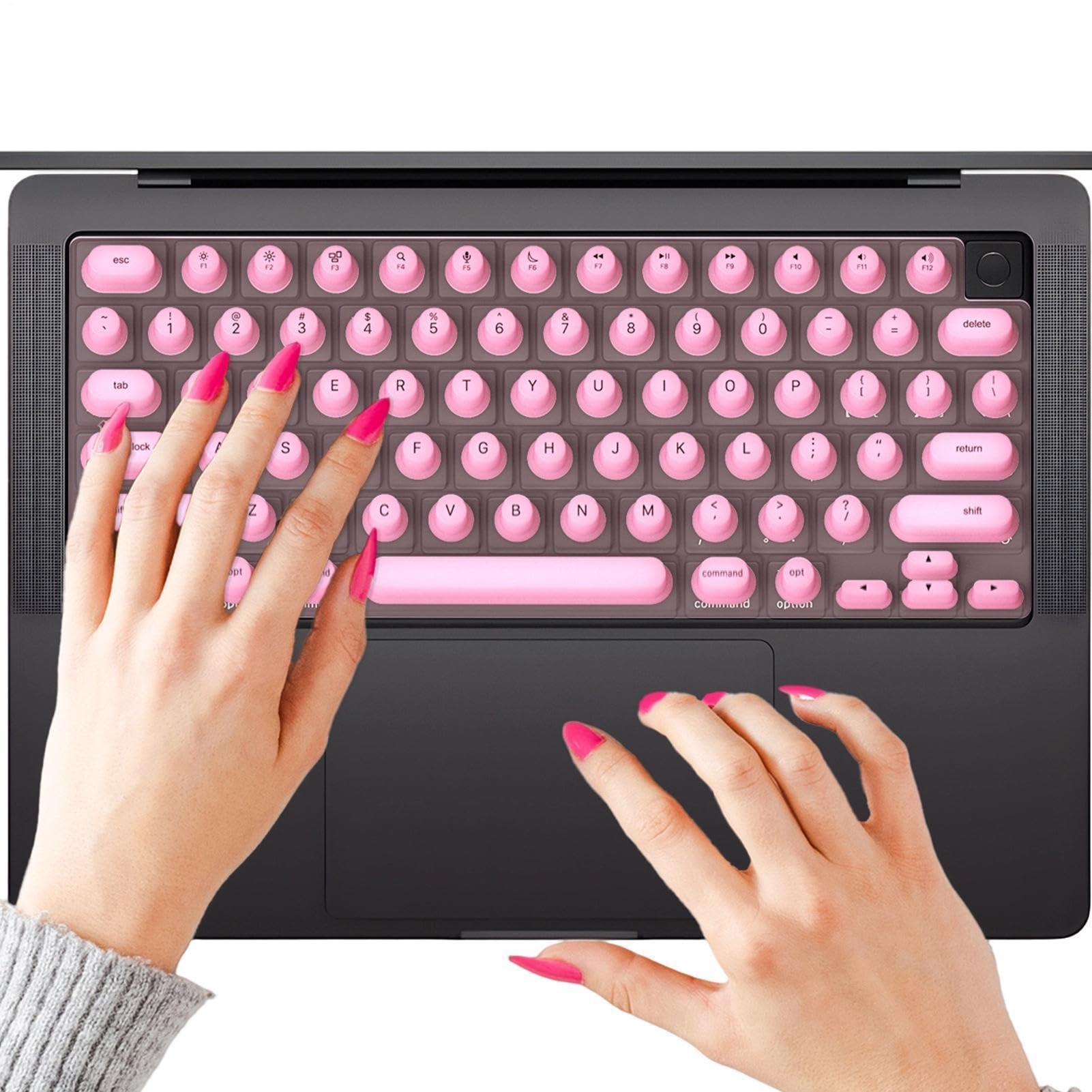 Escribe con uñas largas: protector de silicona anticaídas para teclado de laptop 8