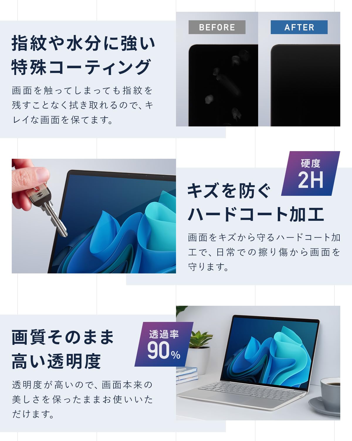 Amazon.co.jp: 【日本製】ブルーライトカット Surface Laptop Go 3/2/1