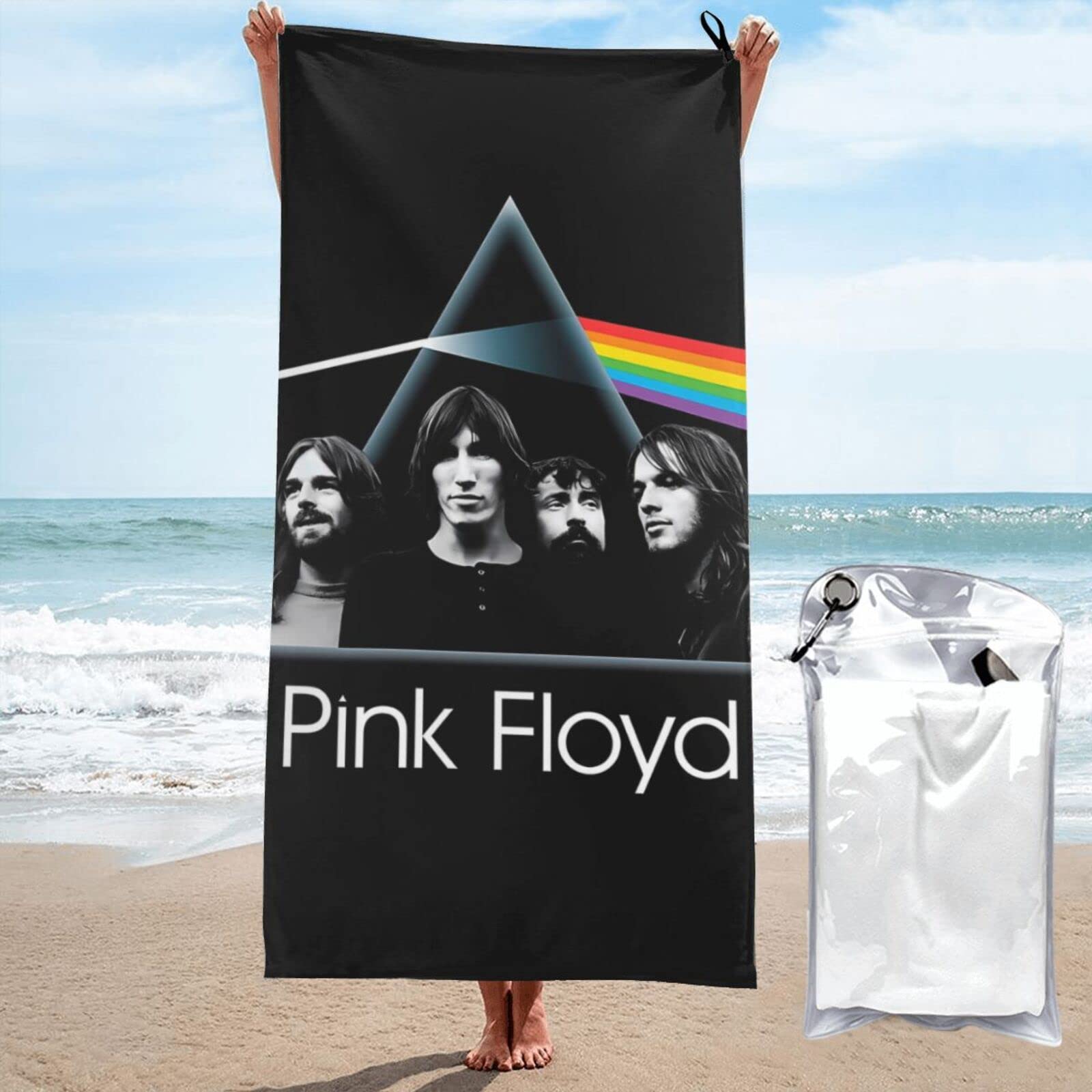 Ezkyztlw Girls As Pic Pink Rainbow Floyd Beach Towel Sand Free Microfiber Oversized Large Beach Towels Swim Bath Towels For Women And Kids 31.5"X63"