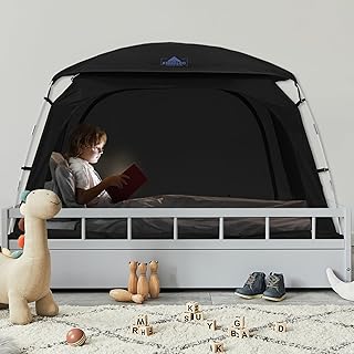 Blackout Twin Bed Tent, CPC Certified Sensory Bed Tent, for Healthier Sleep with Top