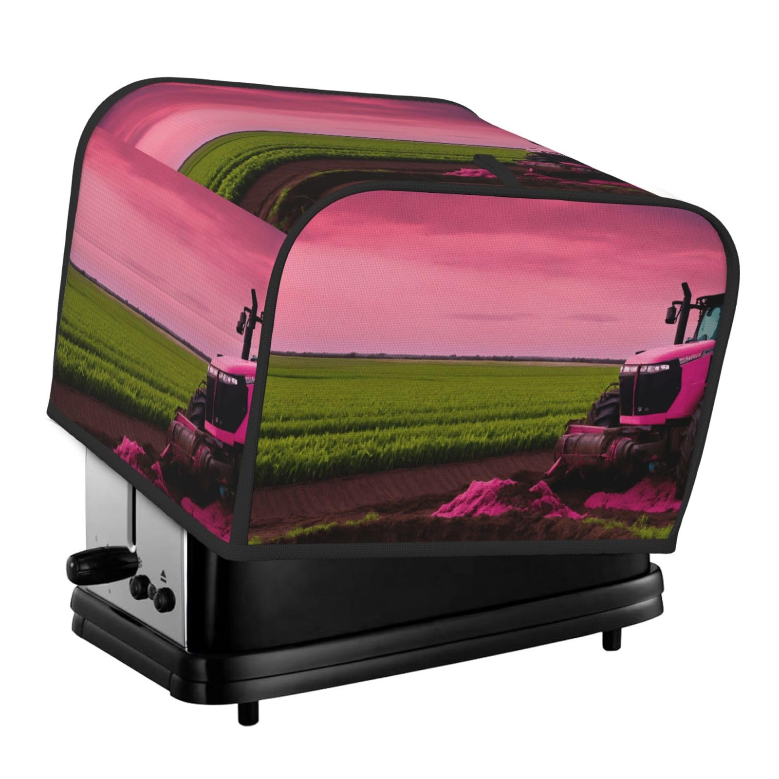 Company Farm Tractor Print 4-Slice Toaster Cover Dustproof Waterproof Kitchen Appliance Protector For Bread