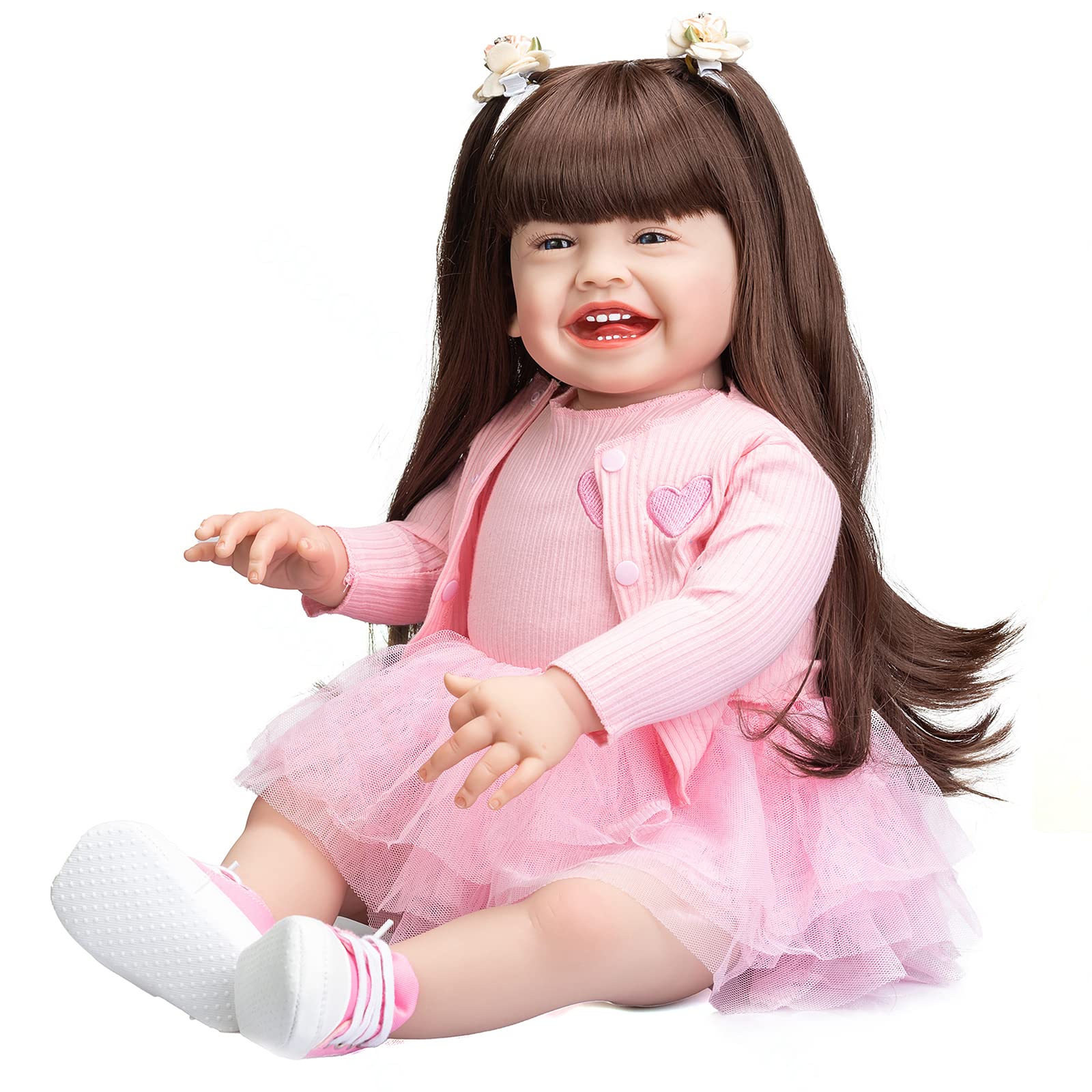 Amazon.co.jp: 60CM リボーン トドラー ドール 女の子 24インチ リアル