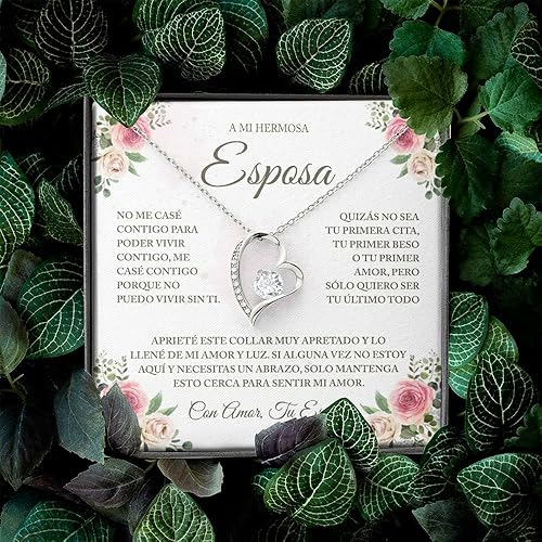 Miniatura 6 de Regalo Para Mi Esposa - Collar Para El Amor De Mi Vida, Regalos Para Mi Novia, Cadenas Personalizadas Para Mujer, Regalos Para Mama Dia De Las