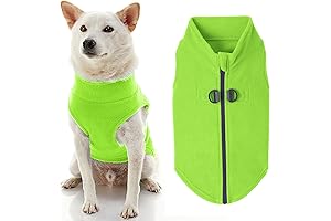 Gooby Fleece Dog Sweater with Velcro Closure