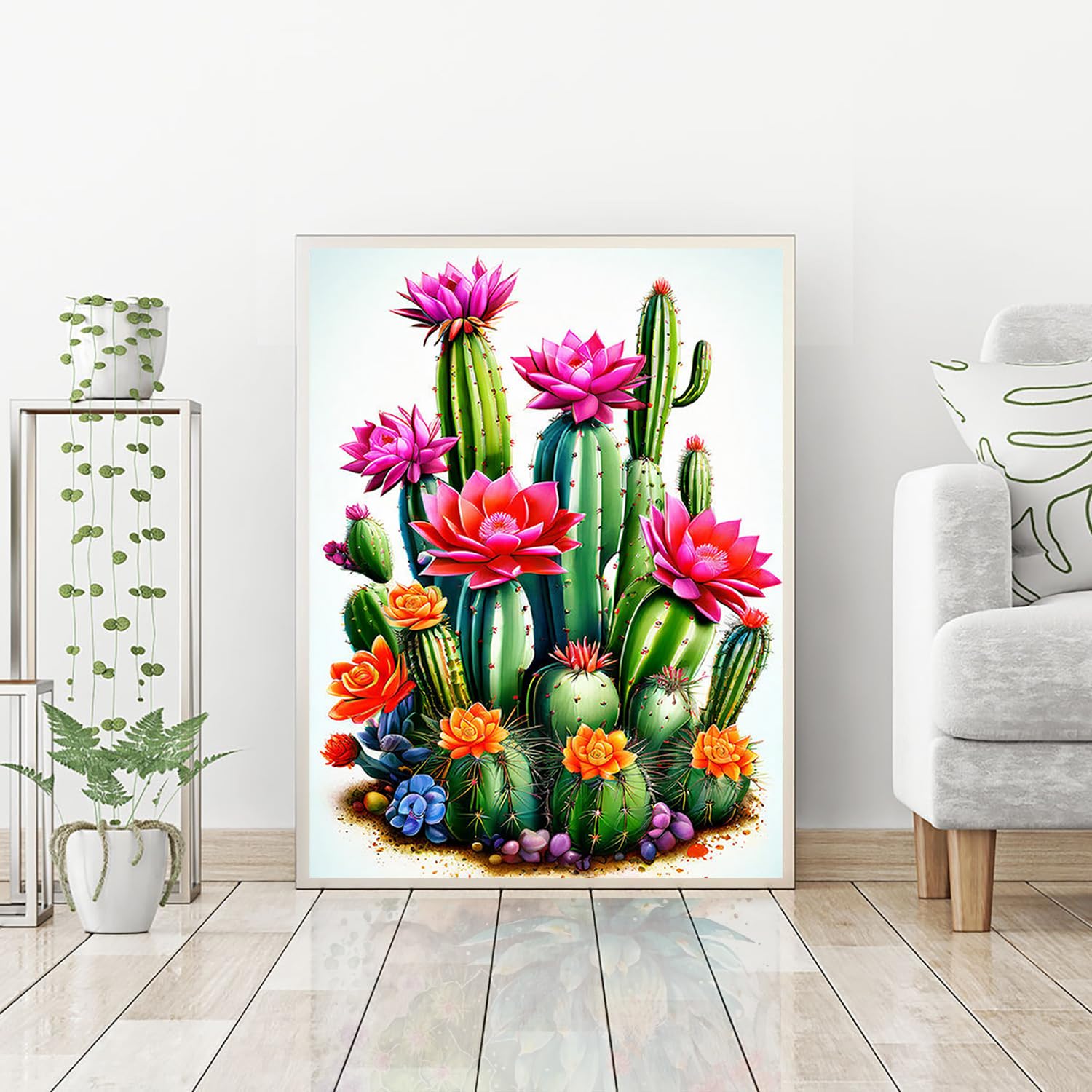 Kat Diamond Painting Kits - Kat Slaapt tussen de Bloemen Kat Diamond Painting Kits - Kat Slaapt tussen de Bloemen