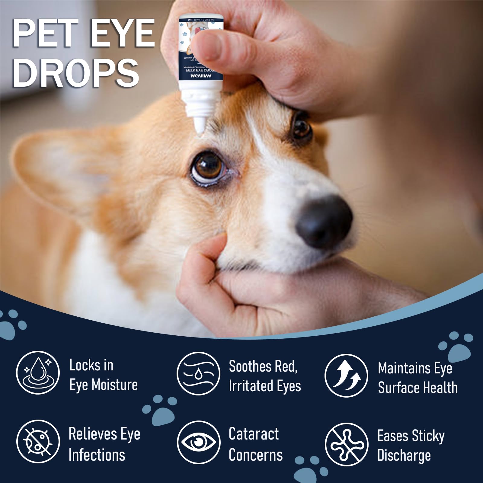 Dog & Cat Cataract Eye Drops & Infection Treatment – Vet-Recommended Formula for Cloudy, Itchy, Watery, Goopy Eyes and Pink Eye Treatment, Natural All-in-One Relief for Pet Eye Issues (2 X 10 ml) — Amazon image 2