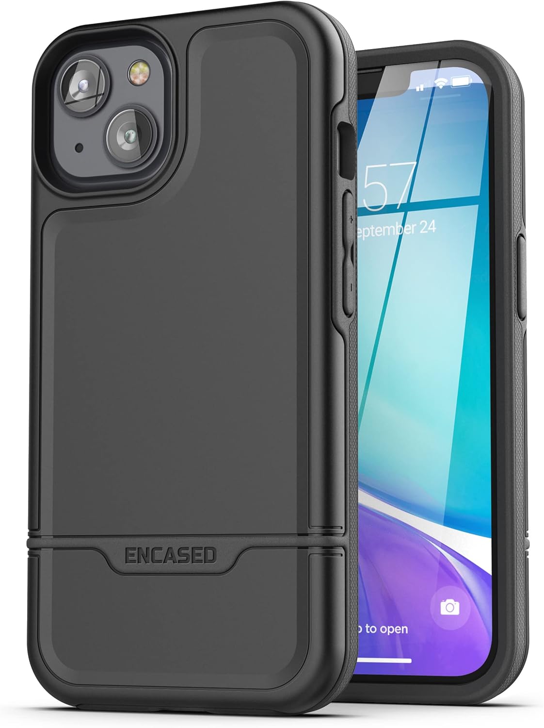 Rebel Holster Designed for iPhone 14 Case with Belt Clip - Ultra Protective Heavy Duty Phone Case (Black) - Image 6