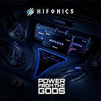 Vista 6 de Hifonics BG-2500.1D Brutus Gamma - Sistema de Sonido para Audio de Coche, Amplificador de Subwoofer, Clase Super D, 2500 W, Monoblock, con Botón