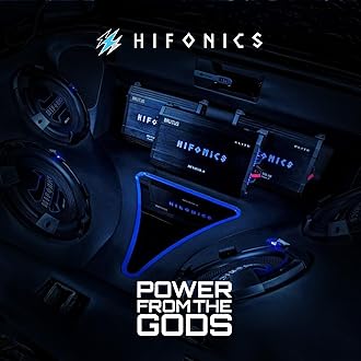 Hifonics ZXX-3200.1D Zeus Mono Channel Car Audio Amplifier (Silver) – Class D Amp, 3200-Watt, Aluminum Heat Sink, Variable Electronic Crossover, Illuminated Logo, Bass Remote Included, 1 Ohm Stable