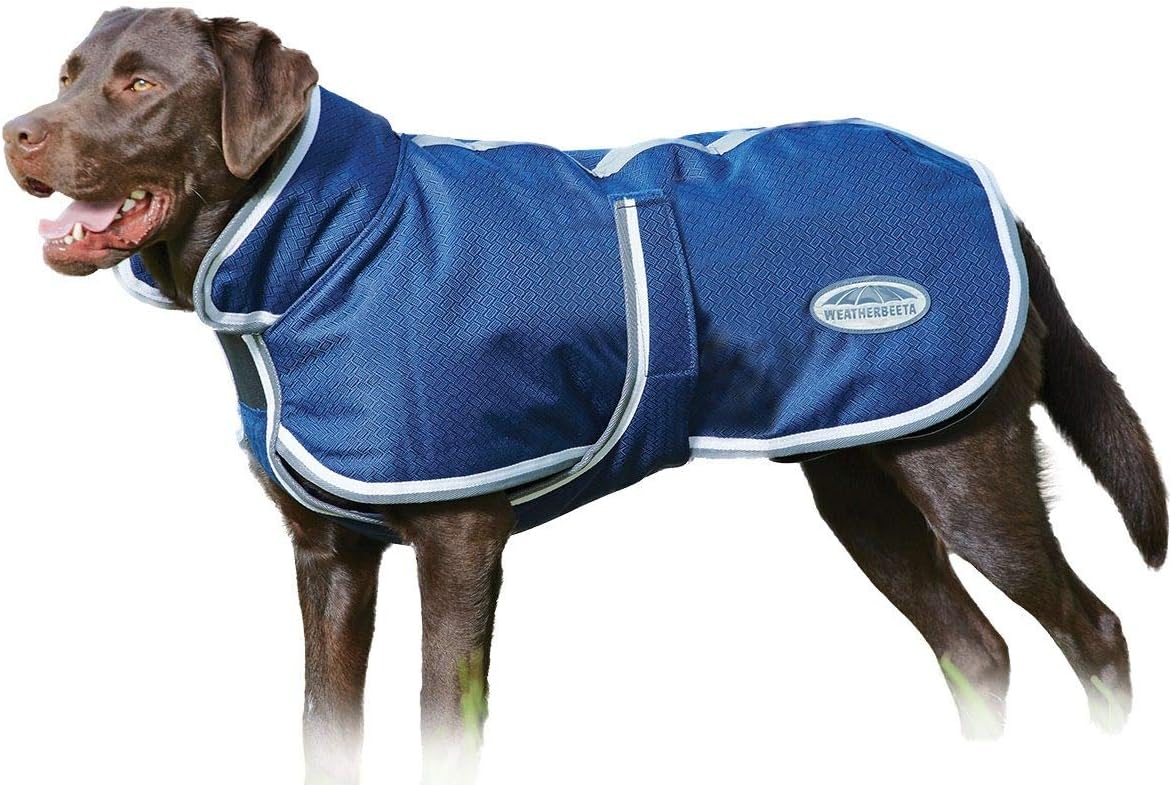WeatherBeeta ComFiTec Parka 1200D Deluxe Dog Coat, Navy