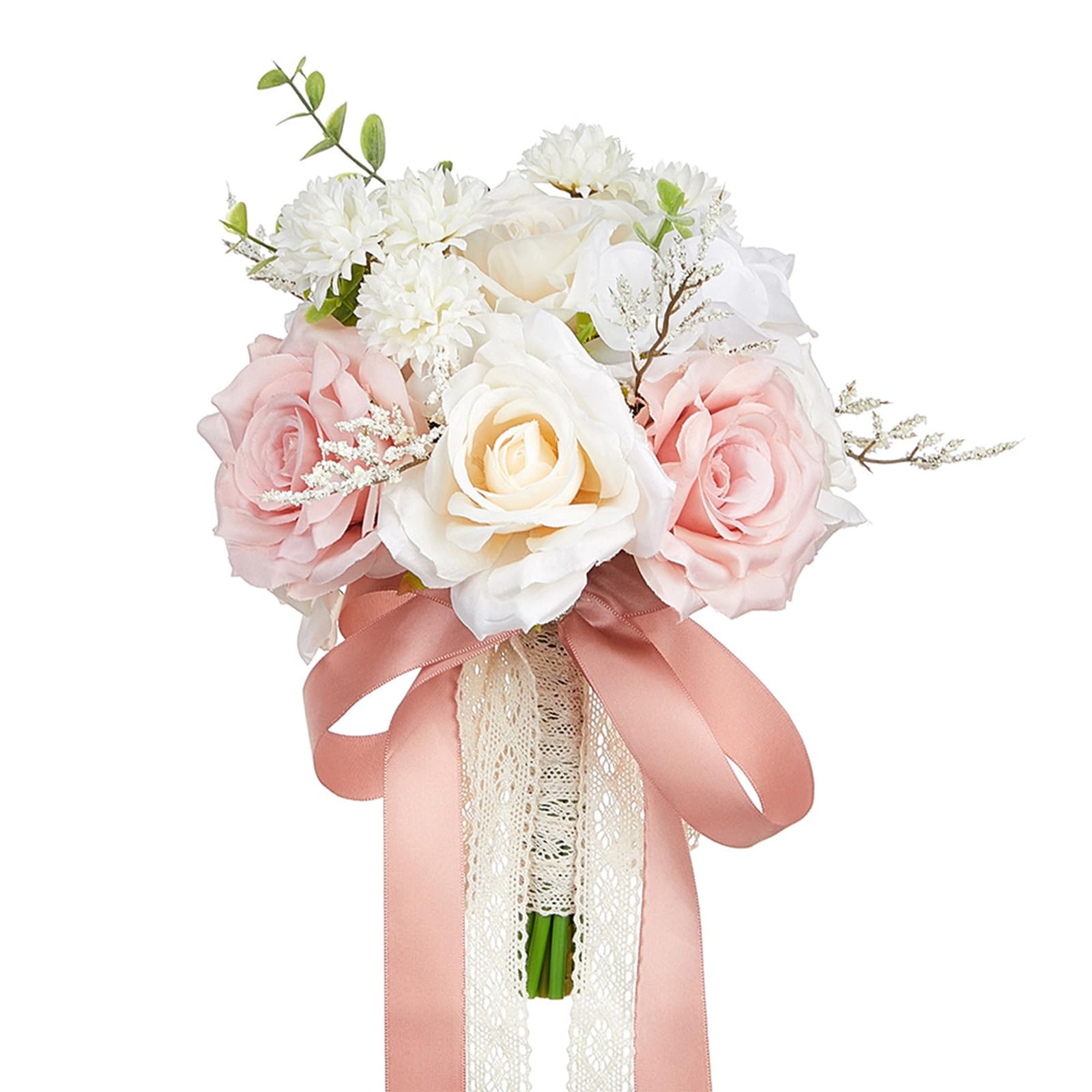 HDOYTXXM Simulation Artificial Flower Bridal Bouquet for Wedding Ceremony Anniversary Celebration Handheld Flower Photo Props Elegant Wedding Bouquet