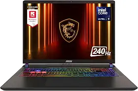 MSI Laptop para jogos Vector 16 HX AI 40.6 cm 240Hz QHD+: Intel Core Ultra 9-275HX, NVIDIA Geforce RTX 5070Ti, 16GB DDR5, SSD NVMe de 1TB, Thunderbolt 5, Wi-Fi 7, Win 11 Home: Cosmo Gray A2XWHG-211US