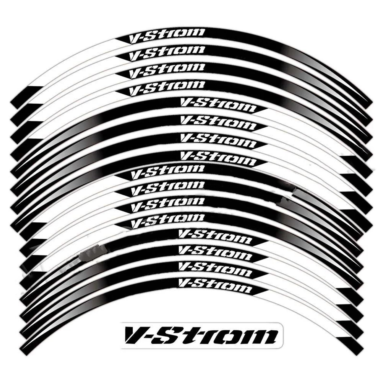 Motorcycle Parts Wheel Sticker Rim Waterproof Decal for Suzuki for V-Strom DL250 DL1000 DL1050 DL650/1050XT Decorative(Bianco)