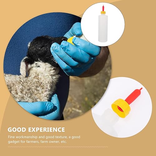 Miniatura 6 de Cabilock 5 sets de cordero biberón niño ganado bebida botella jarra bebé cabra ternero leche botella de agua botellas mascotas animales botella para