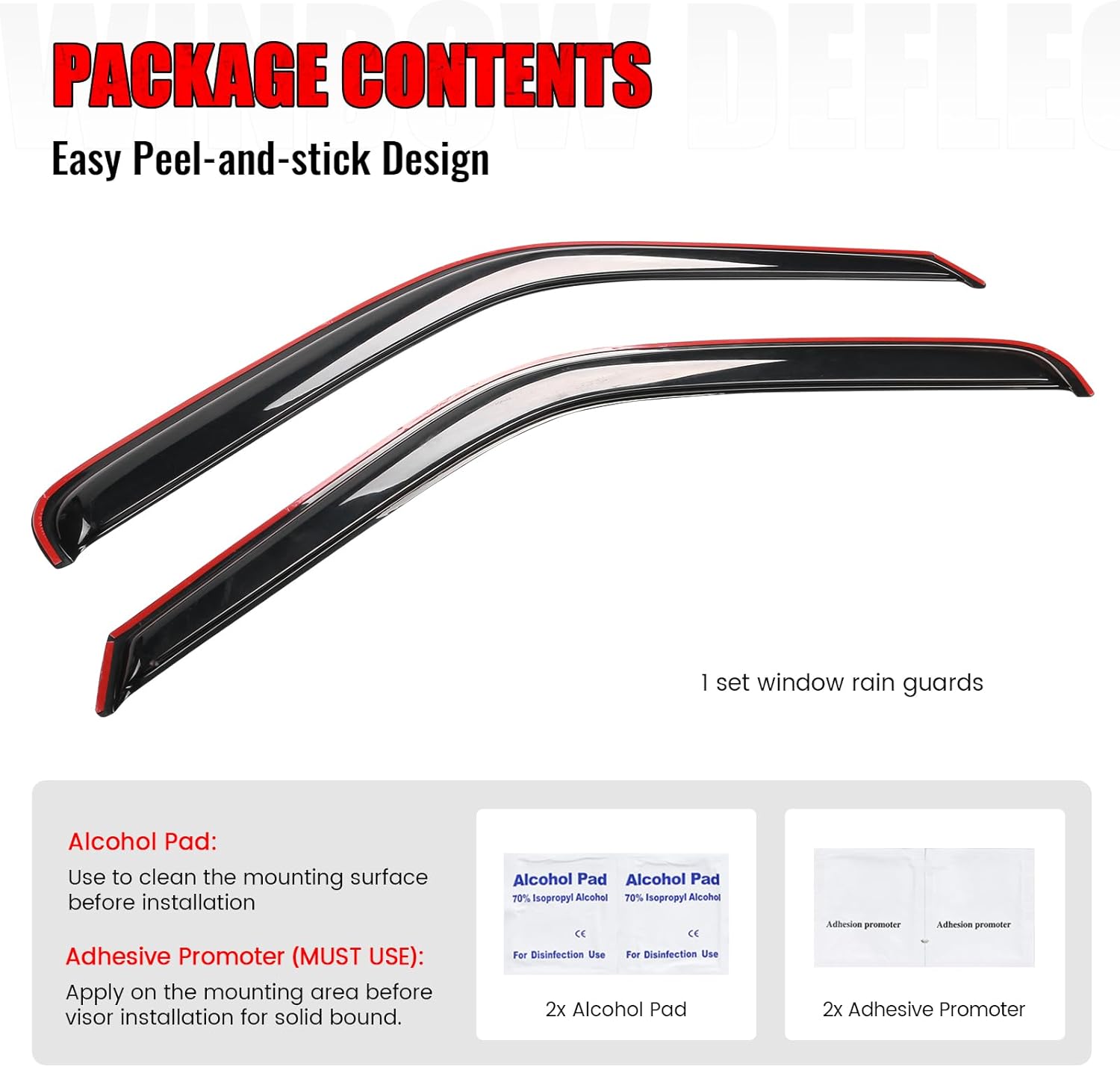IKON MOTORSPORTS in Channel Window Visors Compatible with 1994-2001 Dodge Ram, Smoke Slim Style Wind Deflector 2Pcs, 1995 1996 1997 1998 1999 2000