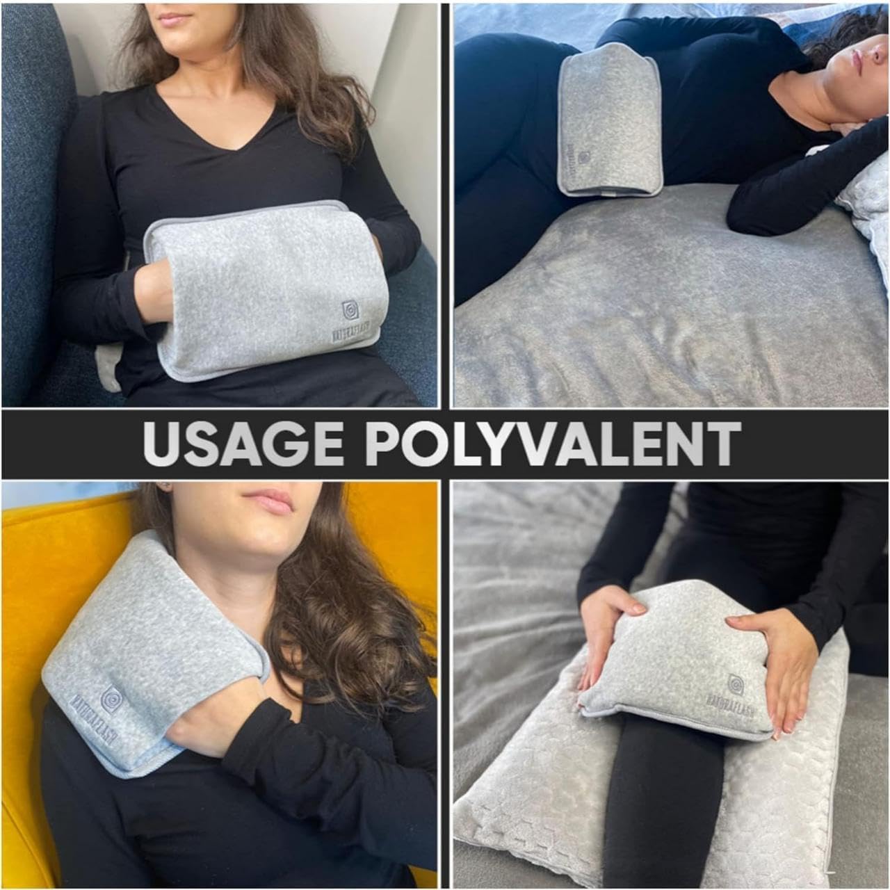 Bouillotte Électrique Chauffante Rechargeable, Chauffe-Mains et Pieds Portable avec Sécurité Anti-Surchauffe, Housse Douce, Idéal pour l’Hiver et les Moments de Détente