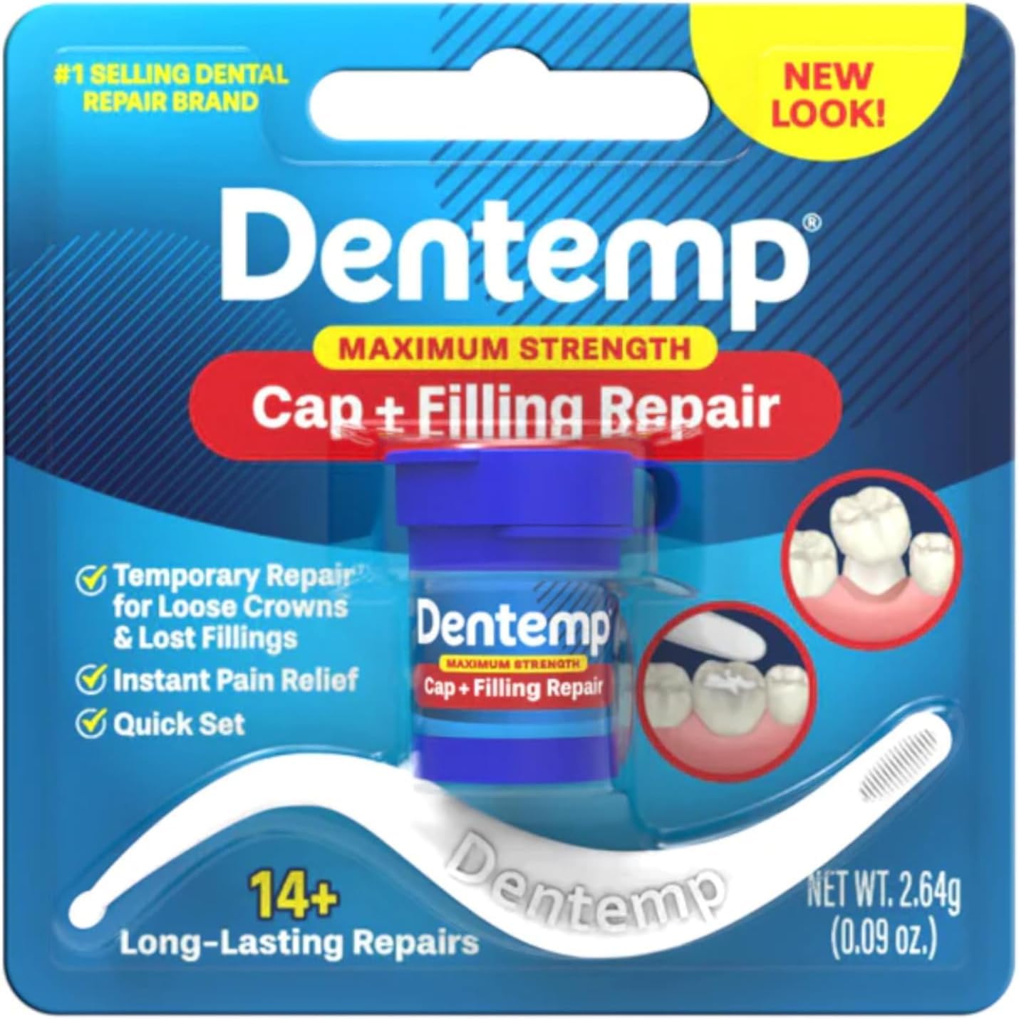 DentempRepair Lost Fillings & Loose Caps Max Strength (3 Pack)