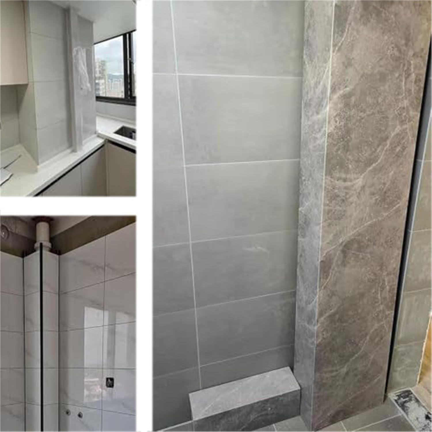 Decorative Waterproof Outdoor Pipe Cover - Indoor & Outdoor Pipe Coverings, Enclosure Hider for Bathroom Shower or Sewer Box, 31.5 x 2.8 inches, Paintable Design