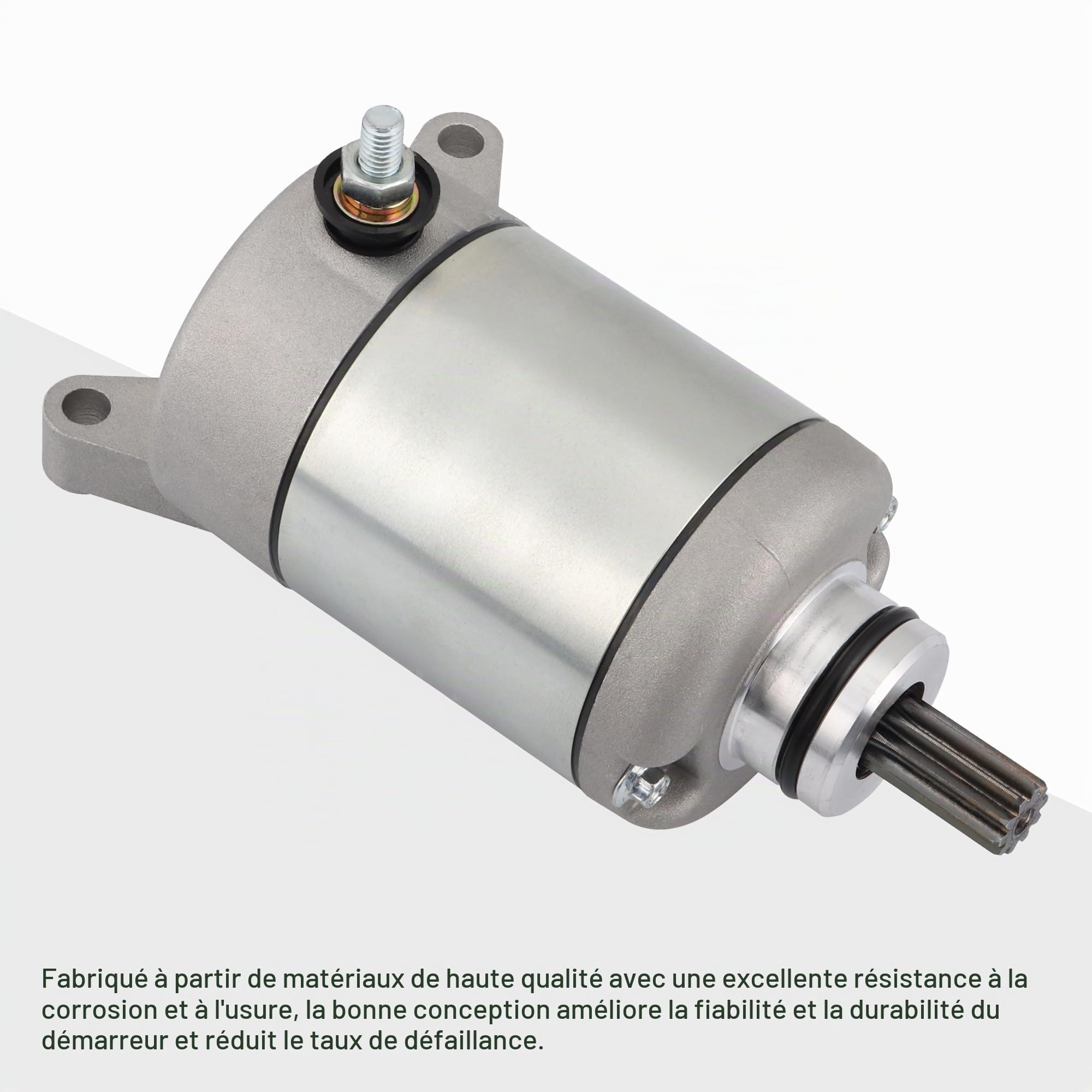 GOOFIT DéMarreur éLectrique Moteur De DéMarrage Accessoires Fit Engine Remplacement pour ATV YFZ450 04-13 YFZ450 LE 2004 YFZ450 SE 05-09 5TG-81800-00-00 5TG-81890-00-00