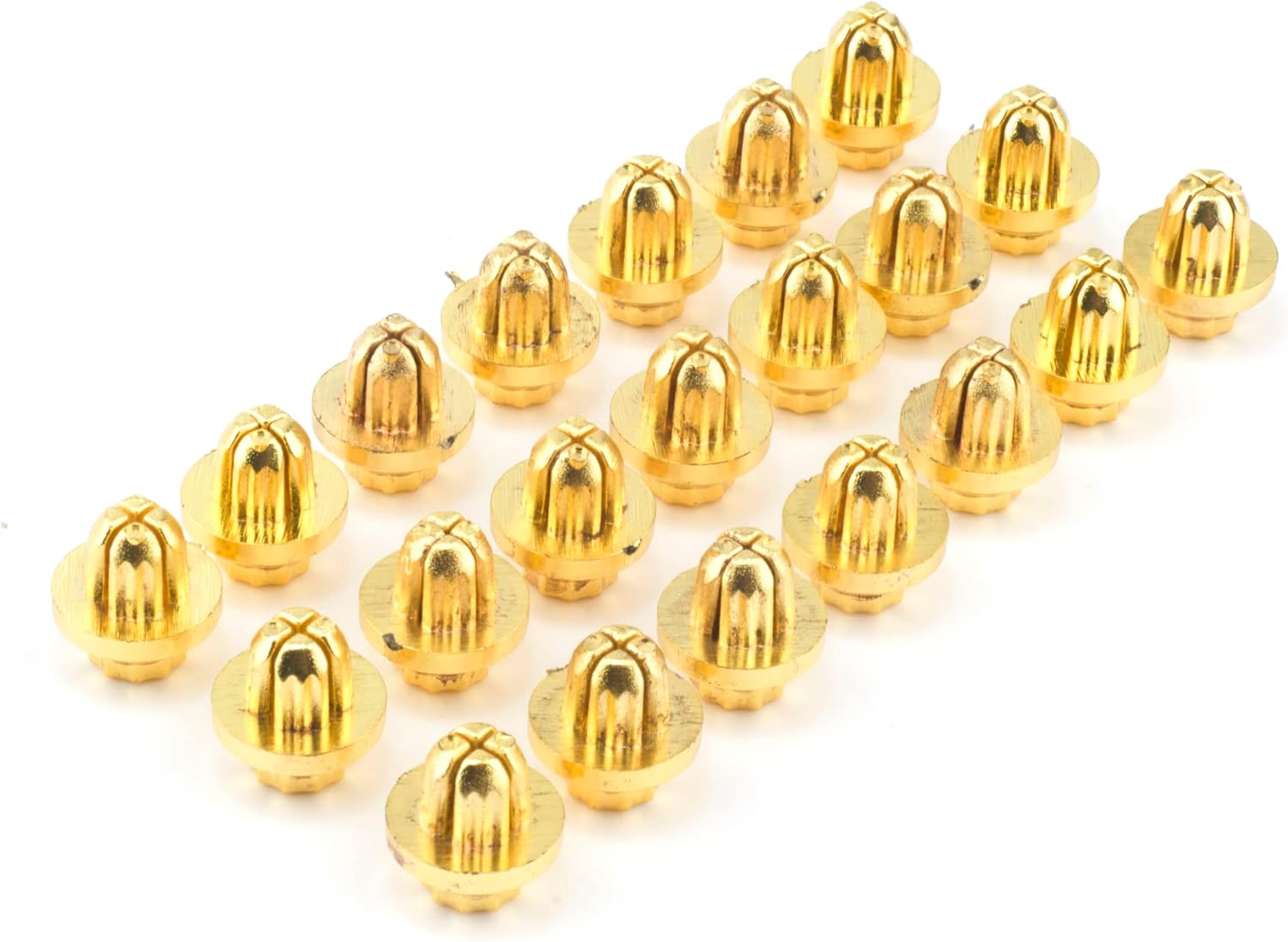 RTrhinoTuning 100pcs 8mm/0.31in Wheel Spike Nuts Lip Rivets Nuts Wheel Accessories Parts Gold ABS Plastic Wheel Rim Rivets for 8mm/0.31" Hole
